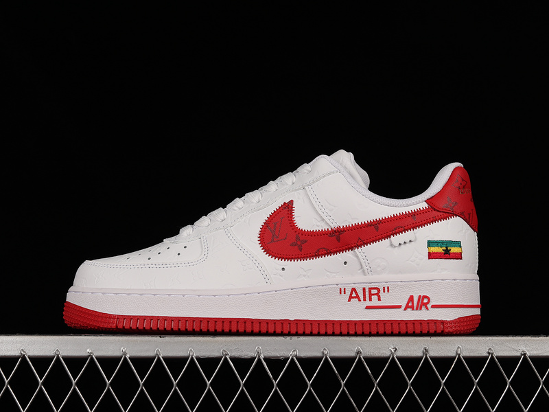 brendandunne on X: Louis Vuitton x Nike Air Force 1s with the Ghanaian  flag on back from Virgil.  / X
